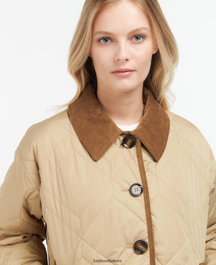 apranga Barbour Barrhead dygsniuotas šepetėlis tamsus laivynas/senovinė tuopa moterys 6F6D801493