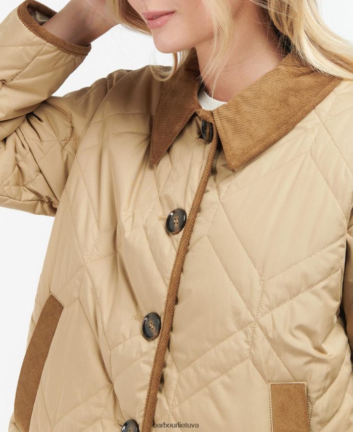 apranga Barbour Barrhead dygsniuotas šepetėlis tamsus laivynas/senovinė tuopa moterys 6F6D801493