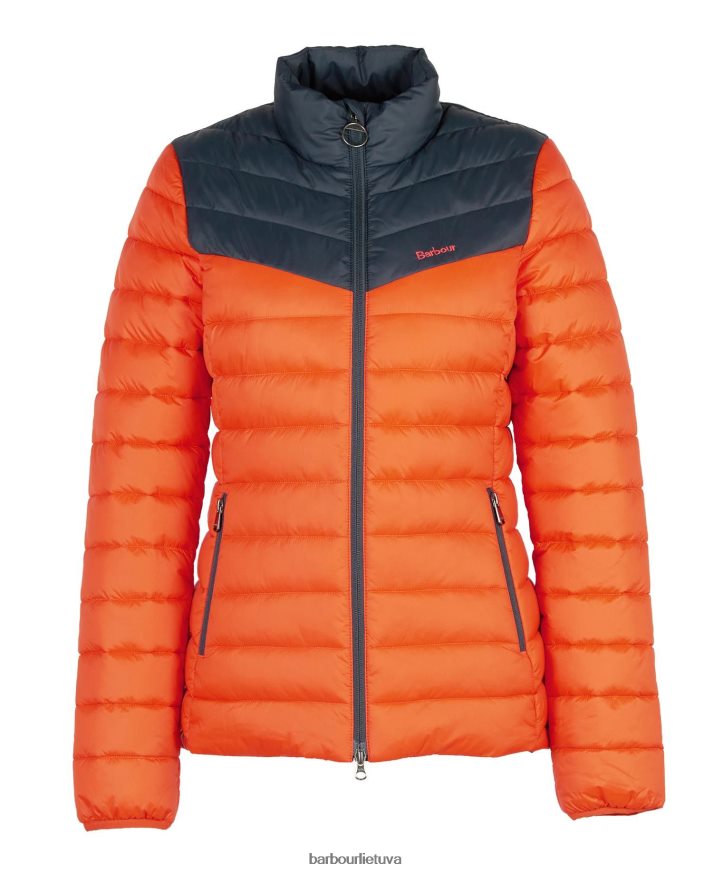 apranga Barbour Blencarn dygsniuotas švarkas ugnis / tamsus laivynas / suknelė moterys 6F6D801459