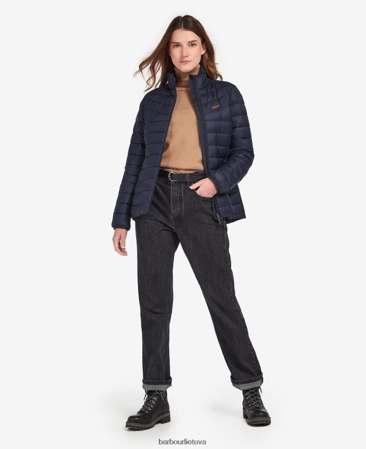 apranga Barbour Blencarn dygsniuotas švarkas ugnis / tamsus laivynas / suknelė moterys 6F6D801499