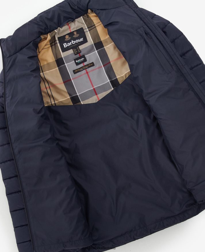 apranga Barbour Blencarn dygsniuotas švarkas ugnis / tamsus laivynas / suknelė moterys 6F6D801499