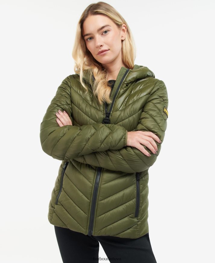 apranga Barbour Cosford dygsniuotas švarkas klasikinis juodas moterys 6F6D801476