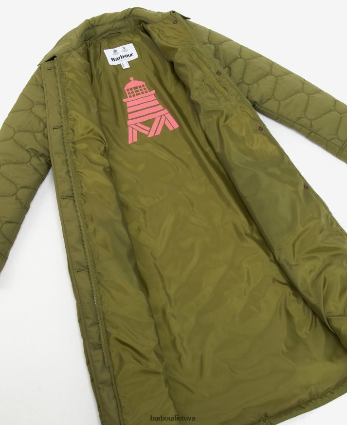 apranga Barbour Daria dygsniuotas švarkas lengvas tranšėjos moterys 6F6D801420