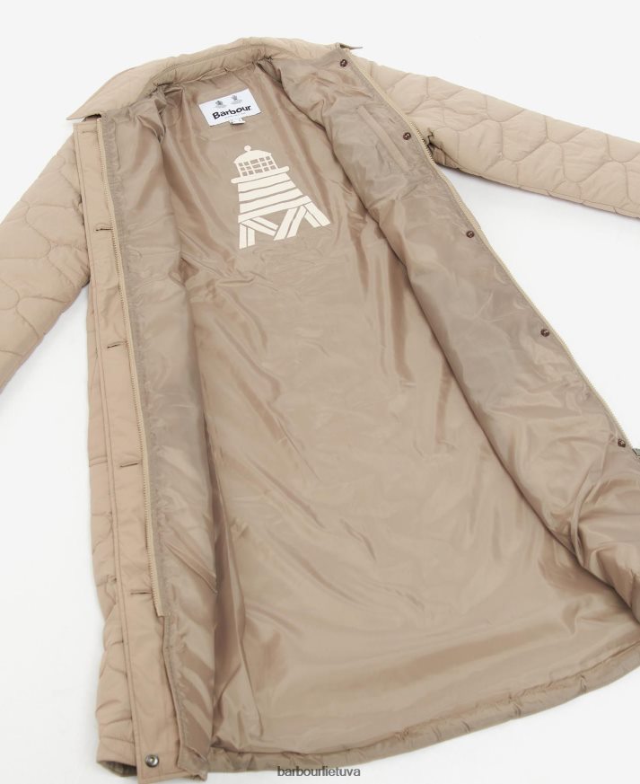 apranga Barbour Daria dygsniuotas švarkas lengvas tranšėjos moterys 6F6D801434