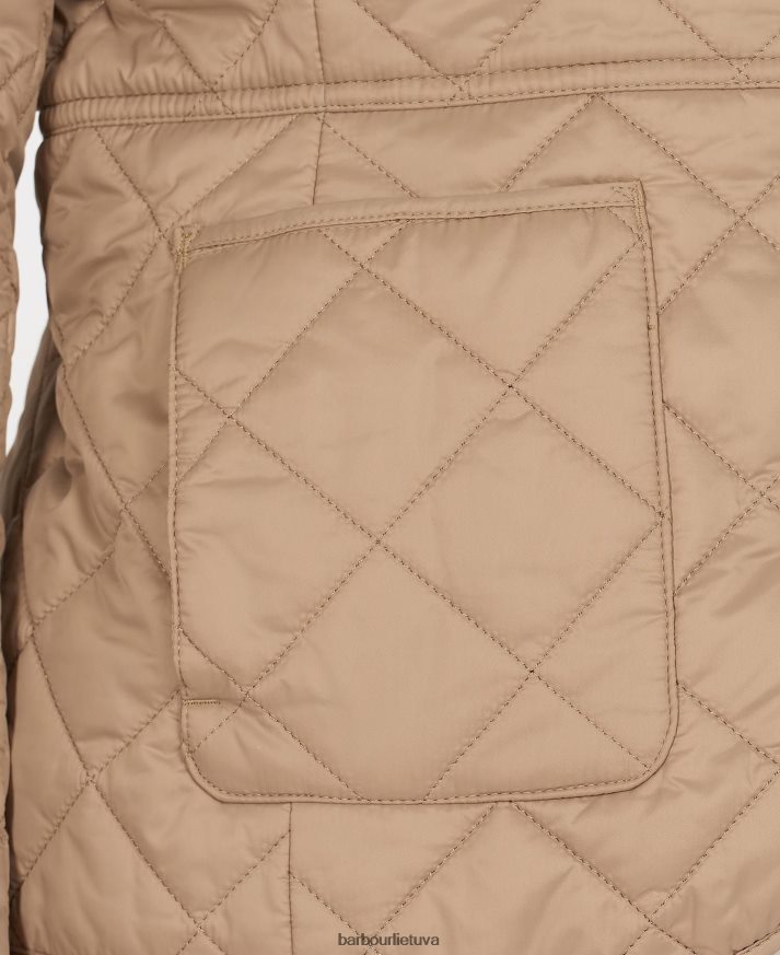 apranga Barbour Deveron dygsniuotas švarkas mėlynas rūkas/navy moterys 6F6D801403