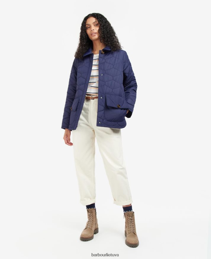 apranga Barbour Leilani dygsniuotas švarkas amžinas rašalas moterys 6F6D801498