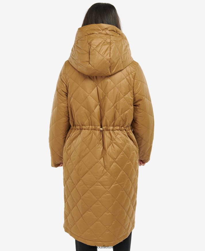 apranga Barbour Rockhampton dygsniuotas švarkas sudegęs pelenas moterys 6F6D801466