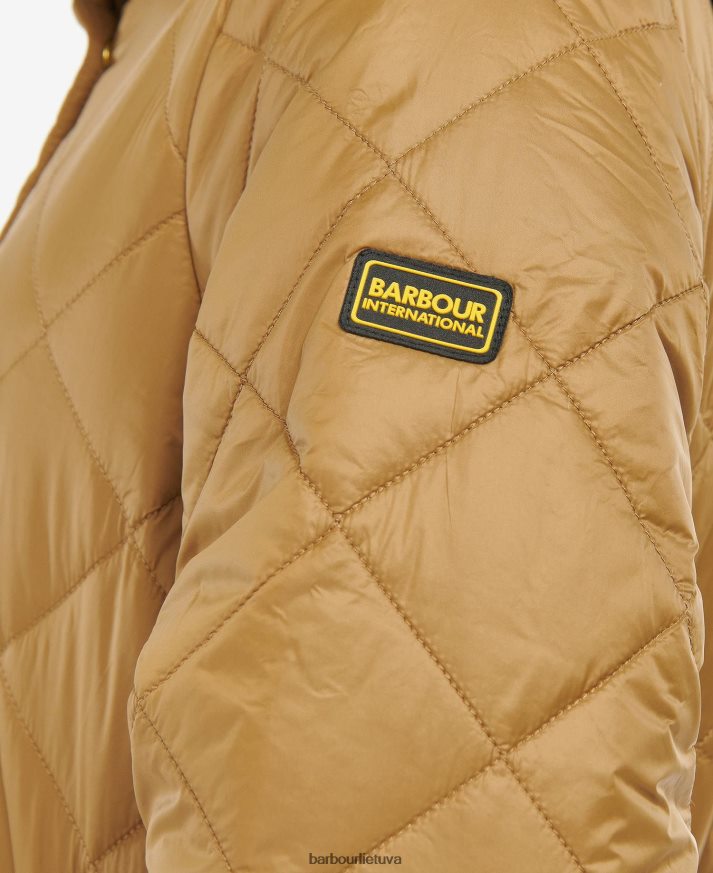 apranga Barbour Rockhampton dygsniuotas švarkas sudegęs pelenas moterys 6F6D801466