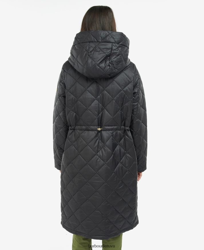 apranga Barbour Rockhampton dygsniuotas švarkas sudegęs pelenas moterys 6F6D801473