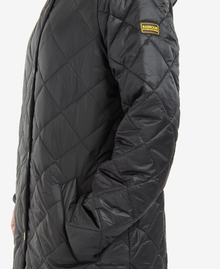 apranga Barbour Rockhampton dygsniuotas švarkas sudegęs pelenas moterys 6F6D801473