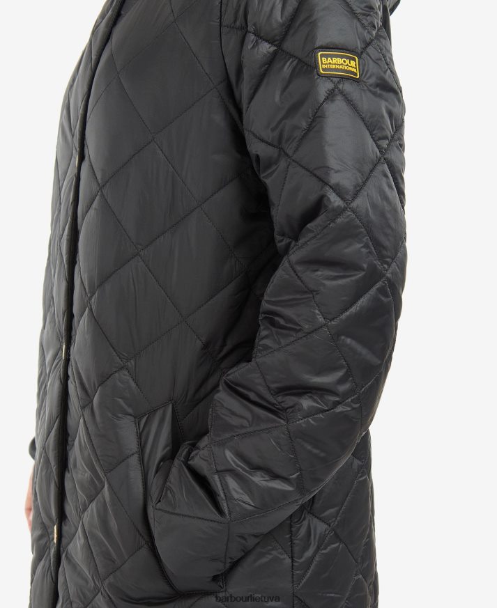 apranga Barbour Rockhampton dygsniuotas švarkas sudegęs pelenas moterys 6F6D801473