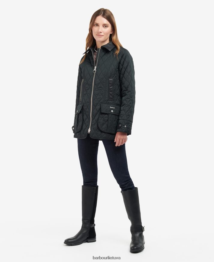 apranga Barbour aukščiausios kokybės beadnell dygsniuotas švarkas alyvuogių/senovinių moterys 6F6D801481
