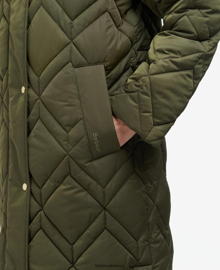 apranga Barbour cassius dygsniuotas švarkas juodas/senovinis paparčio tartanas moterys 6F6D801442