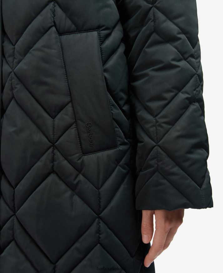 apranga Barbour cassius dygsniuotas švarkas juodas/senovinis paparčio tartanas moterys 6F6D801519