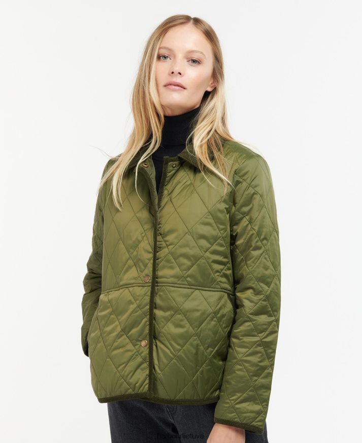 apranga Barbour clydebank dygsniuotas švarkas juodas moterys 6F6D801465