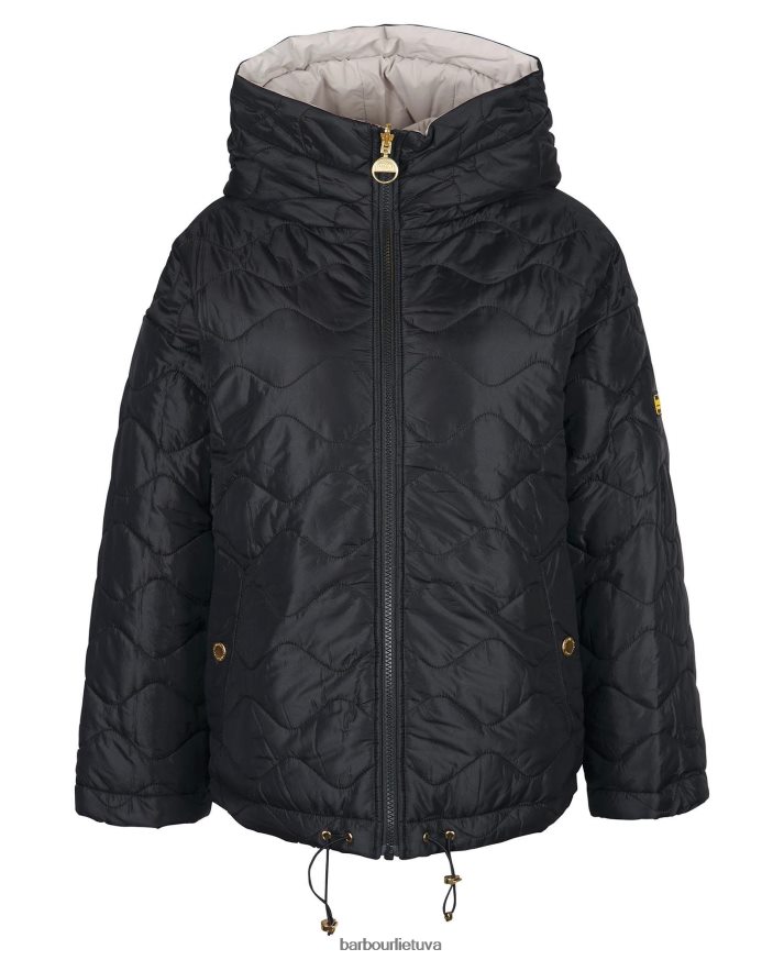 apranga Barbour fenway apverčiama dygsniuota striukė portobello/cayenne/bellini moterys 6F6D801484