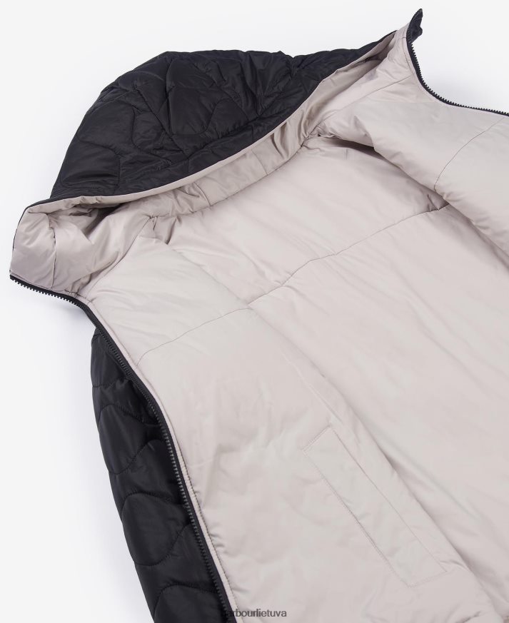 apranga Barbour fenway apverčiama dygsniuota striukė portobello/cayenne/bellini moterys 6F6D801484