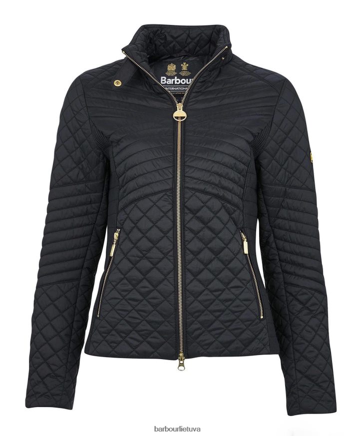 apranga Barbour formavimas dygsniuotas švarkas šviesiai armijos žalia moterys 6F6D801490