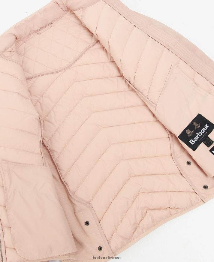 apranga Barbour ištemptas kavalerijos dygsniuotas švarkas alyvuogių / alyvuogių marlas moterys 6F6D801437