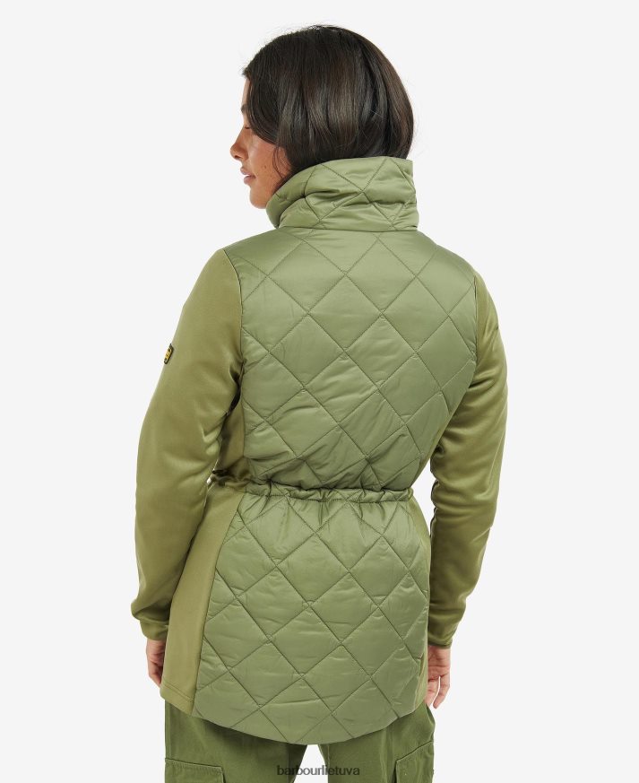 apranga Barbour jensons dygsniuota striuke vidurnakčio žalia moterys 6F6D801491