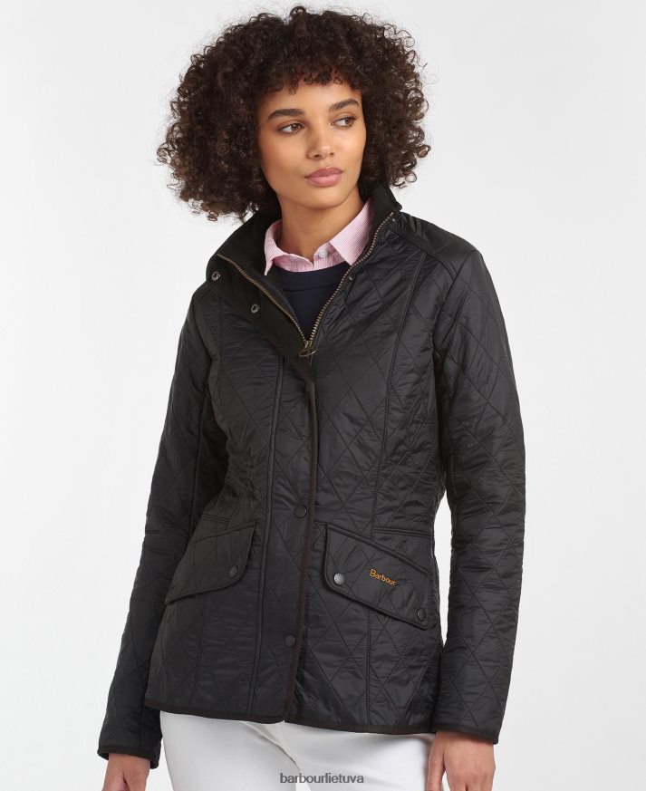 apranga Barbour kavalerijos polarquilt striukė juodas moterys 6F6D801405
