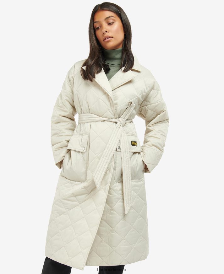 apranga Barbour kiškio medžio dygsniuota striukė rūkas moterys 6F6D801454