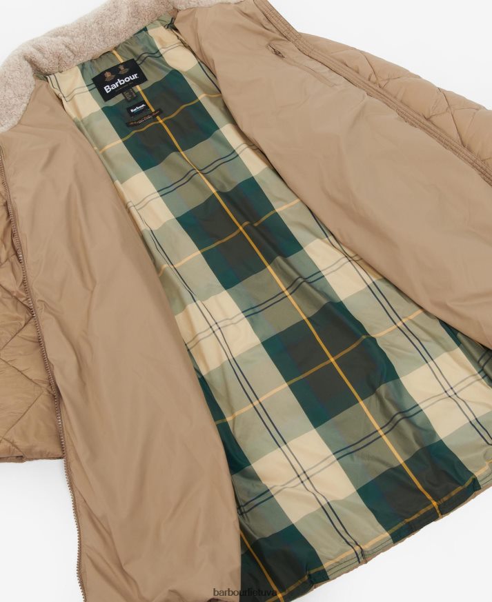 apranga Barbour kilmory dygsniuotas švarkas paparčio lapas/klasikinis tartanas moterys 6F6D801513