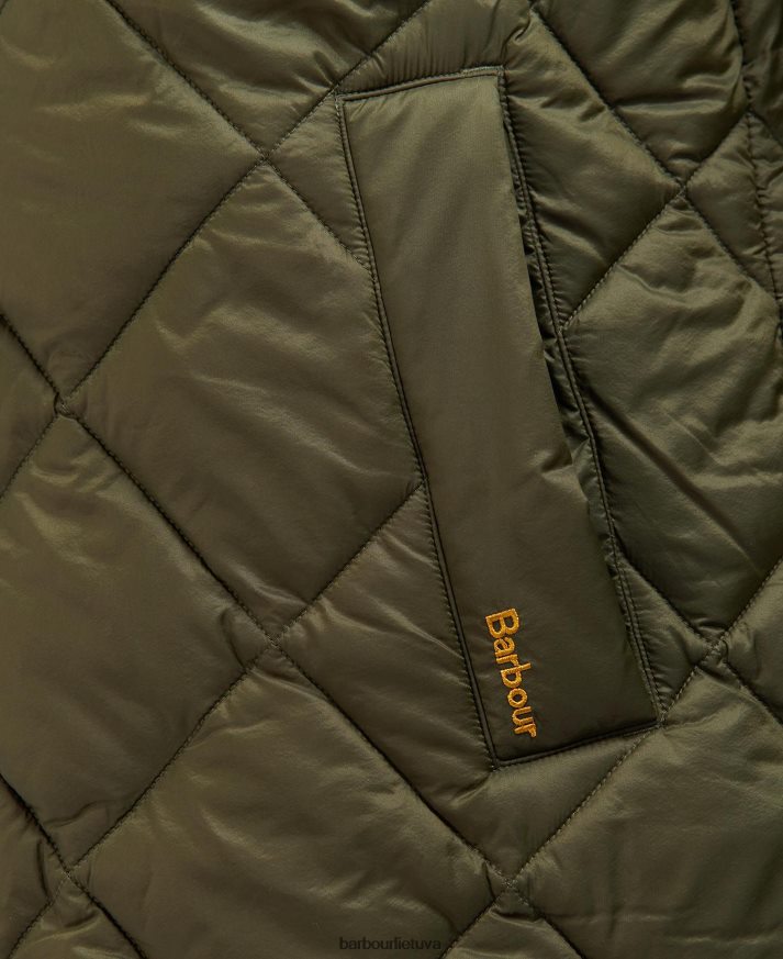 apranga Barbour kilmory dygsniuotas švarkas paparčio lapas/klasikinis tartanas moterys 6F6D801514