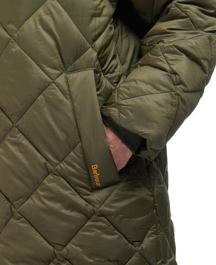 apranga Barbour kilmory dygsniuotas švarkas paparčio lapas/klasikinis tartanas moterys 6F6D801514