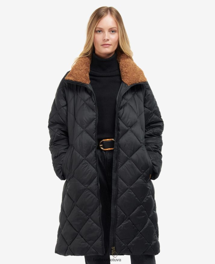 apranga Barbour kilmory dygsniuotas švarkas paparčio lapas/klasikinis tartanas moterys 6F6D801516