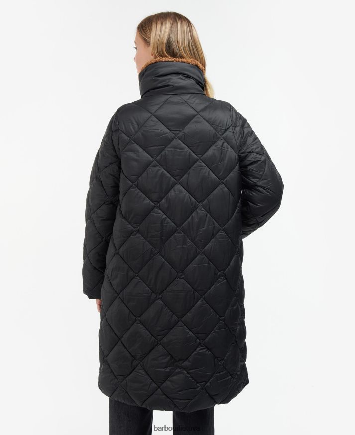 apranga Barbour kilmory dygsniuotas švarkas paparčio lapas/klasikinis tartanas moterys 6F6D801516