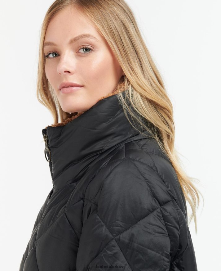 apranga Barbour kilmory dygsniuotas švarkas paparčio lapas/klasikinis tartanas moterys 6F6D801516