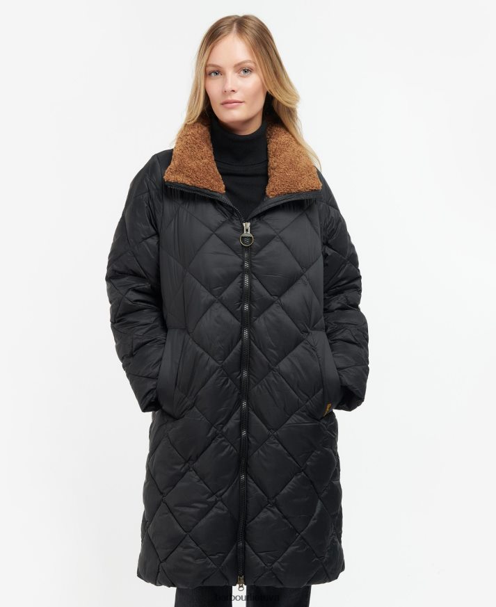 apranga Barbour kilmory dygsniuotas švarkas paparčio lapas/klasikinis tartanas moterys 6F6D801516