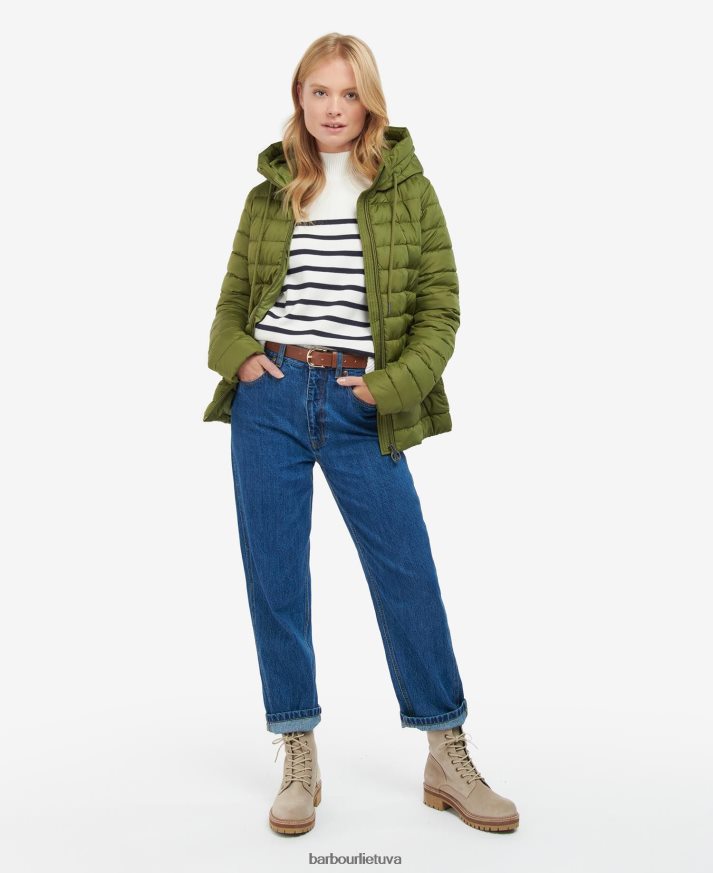 apranga Barbour koraline dygsniuotas švarkas rožinis punšas moterys 6F6D801467