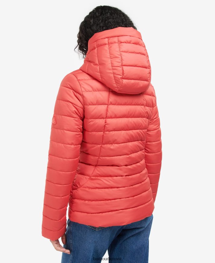 apranga Barbour koraline dygsniuotas švarkas rožinis punšas moterys 6F6D801472