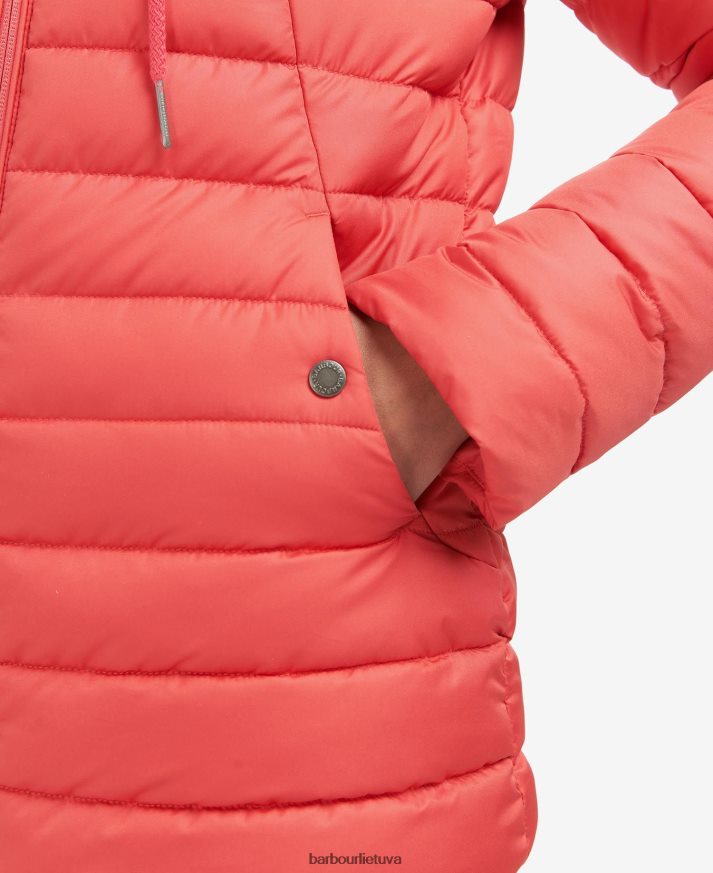 apranga Barbour koraline dygsniuotas švarkas rožinis punšas moterys 6F6D801472