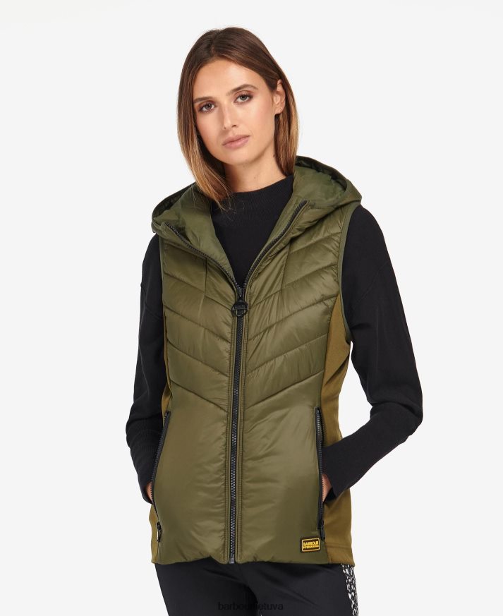 apranga Barbour lando dygsniuota gilet klasikinis juodas moterys 6F6D801464