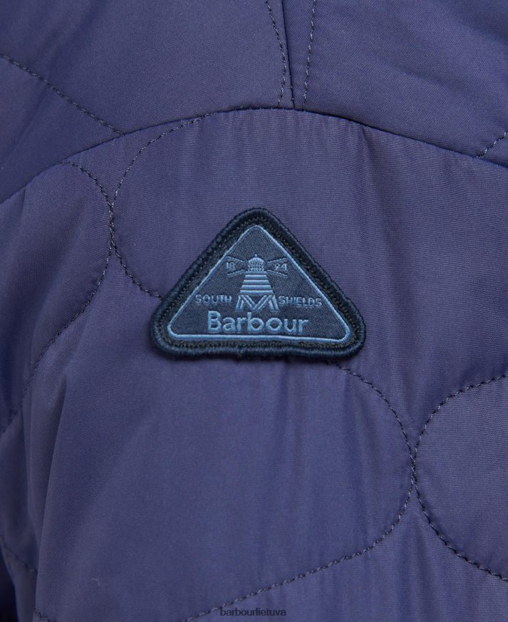 apranga Barbour spausdinta apverčiama apia dygsniuota striukė amžinojo rašalo/šviesos tranšėjos starlingo spaudinys moterys 6F6D801431