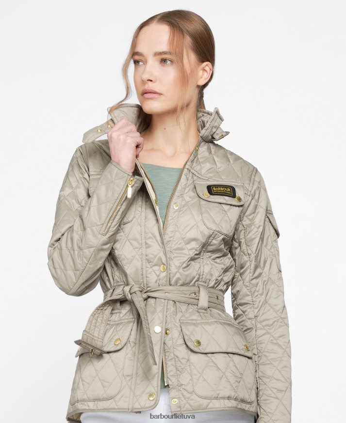 apranga Barbour tarptautinė dygsniuota striukė juodas moterys 6F6D801419