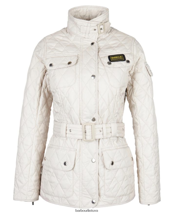 apranga Barbour tarptautinė dygsniuota striukė vidurnakčio žalia moterys 6F6D801510