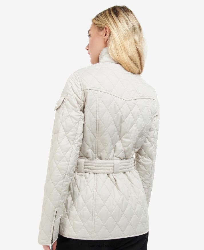 apranga Barbour tarptautinė dygsniuota striukė vidurnakčio žalia moterys 6F6D801510