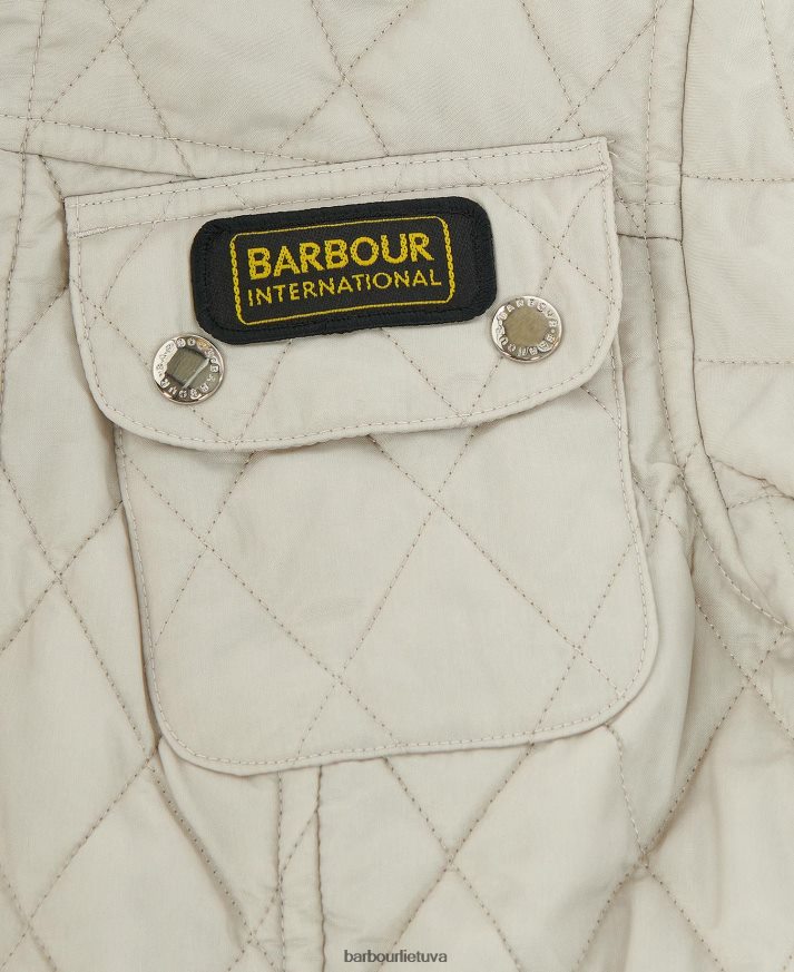 apranga Barbour tarptautinė dygsniuota striukė vidurnakčio žalia moterys 6F6D801510