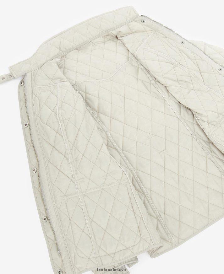 apranga Barbour tarptautinė dygsniuota striukė vidurnakčio žalia moterys 6F6D801510