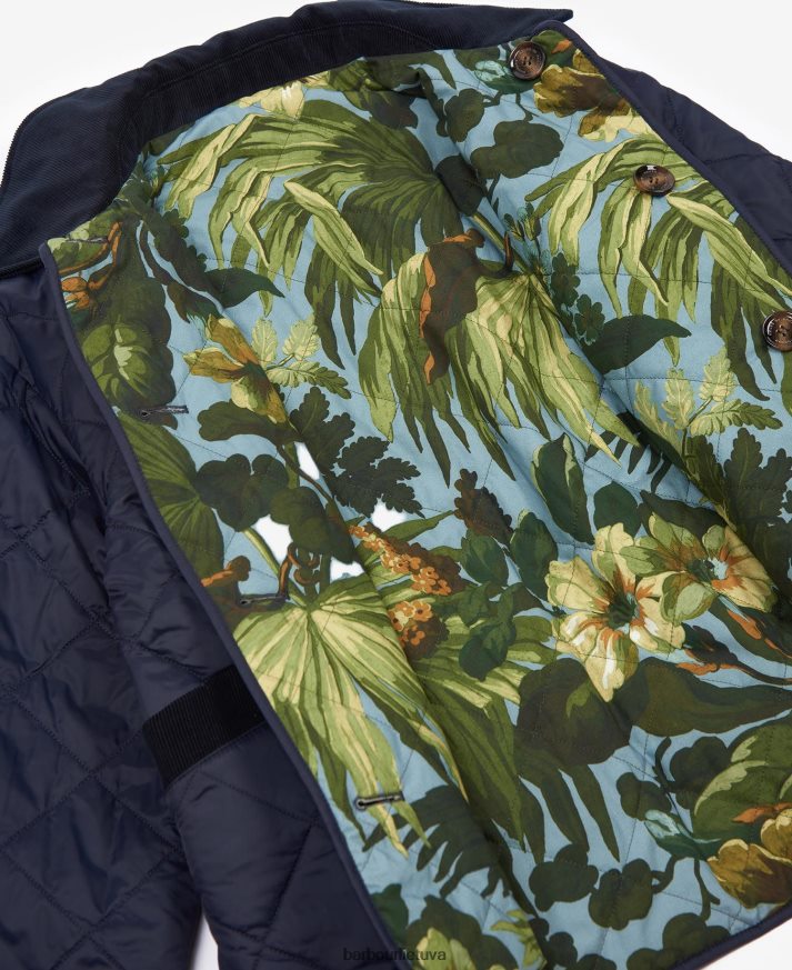 apranga Barbour x House of Hackney gransden apverčiama dygsniuota striukė tamsus laivynas/limerence/dangus moterys 6F6D801432