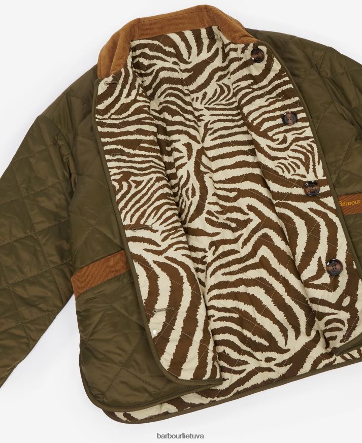 apranga Barbour x House of Hackney gransden apverčiama dygsniuota striukė tamsus laivynas/limerence/dangus moterys 6F6D801461