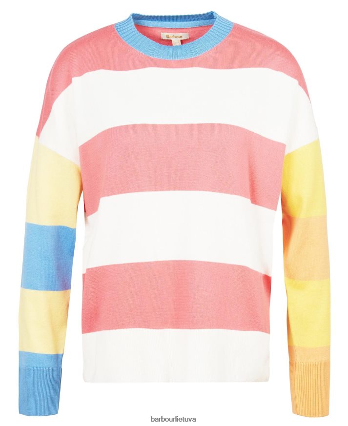 apranga Barbour Bradley dryžuotas megztas megztinis debesis moterys 6F6D801947