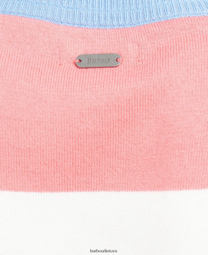 apranga Barbour Bradley dryžuotas megztas megztinis debesis moterys 6F6D801947