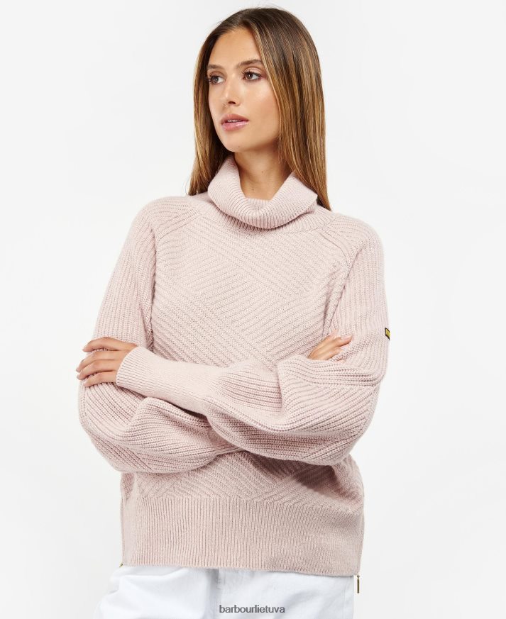 apranga Barbour Claremont trikotažas rožinis molis moterys 6F6D801957