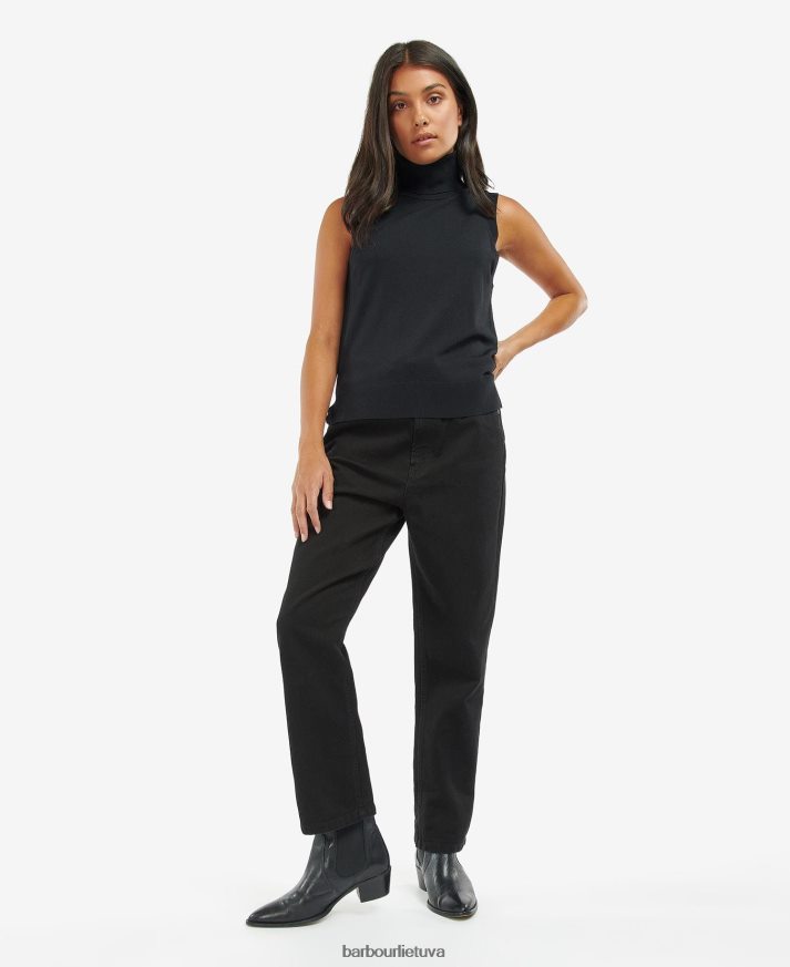 apranga Barbour Rosbern megztinis liemenė vidurnakčio žalia moterys 6F6D801960