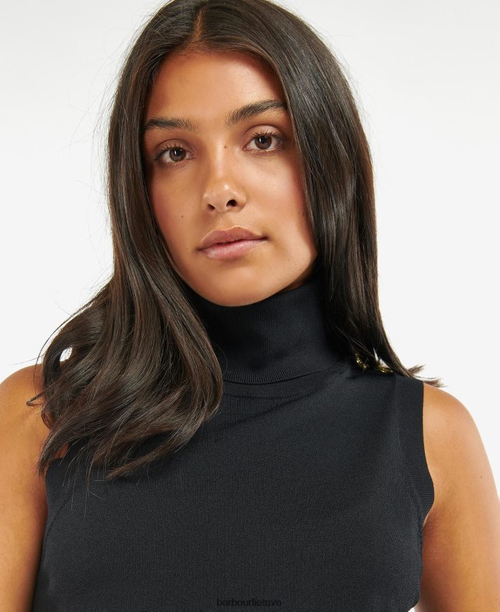 apranga Barbour Rosbern megztinis liemenė vidurnakčio žalia moterys 6F6D801960